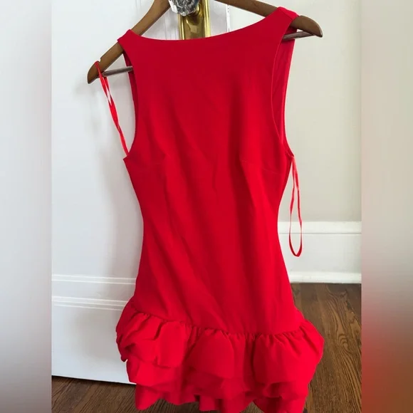 NWT fashionnova Vibrant Red Sleeveless Dress - Picture 2 of 2